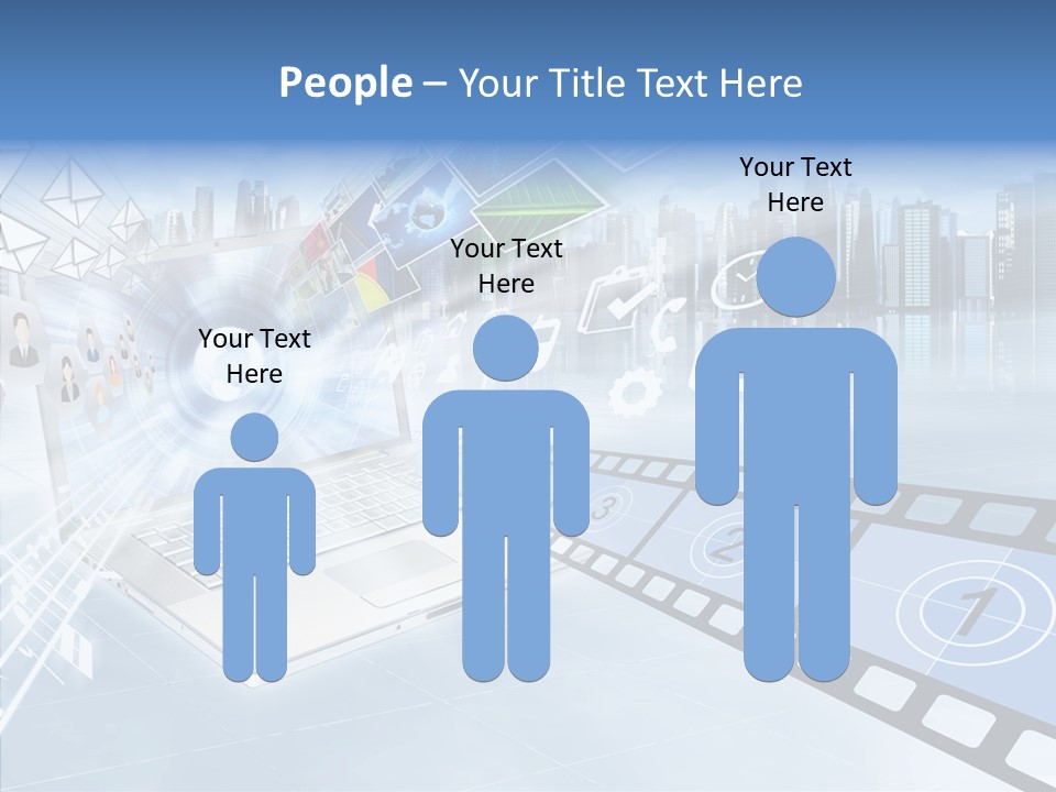 Internet Monitor Technology PowerPoint Template