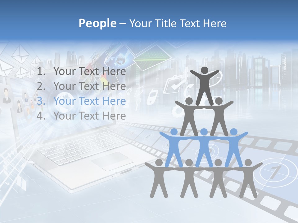 Internet Monitor Technology PowerPoint Template