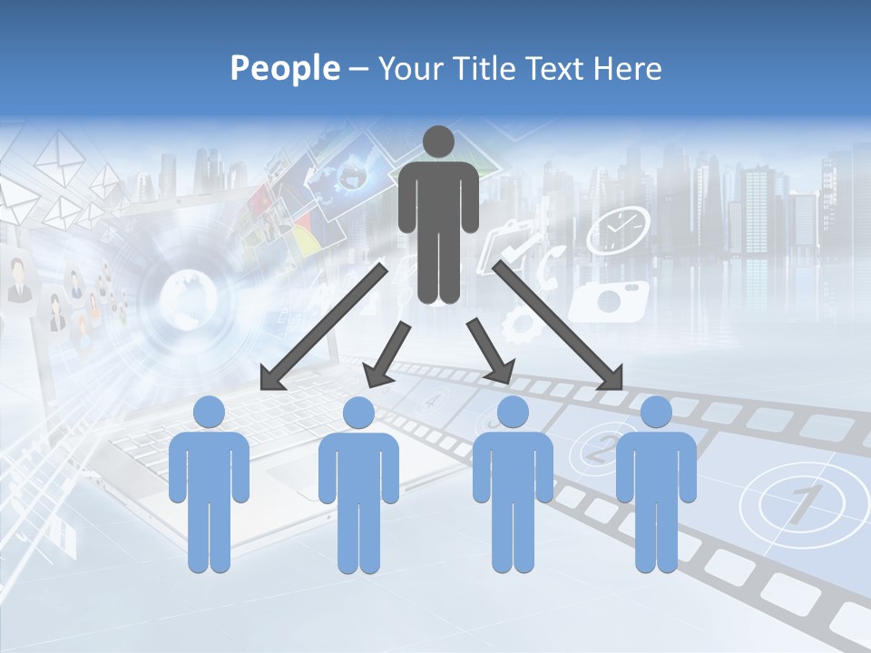 Internet Monitor Technology PowerPoint Template