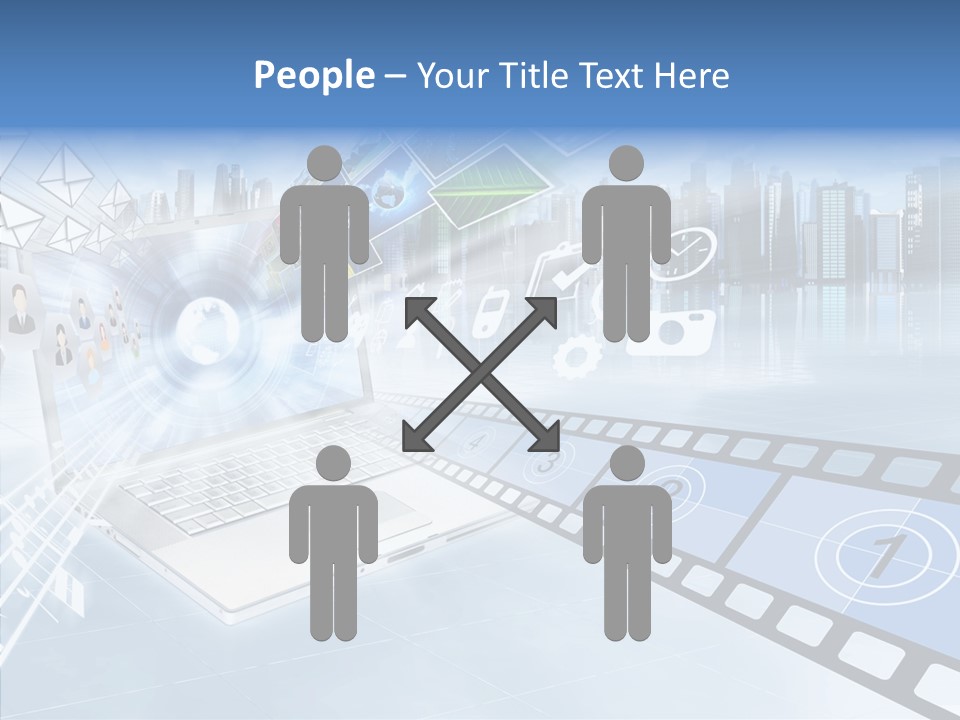 Internet Monitor Technology PowerPoint Template