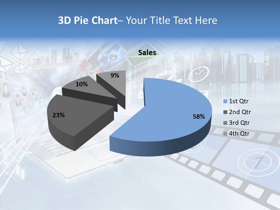Internet Monitor Technology PowerPoint Template