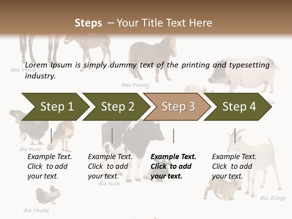 Pigs Poster Livestock PowerPoint Template