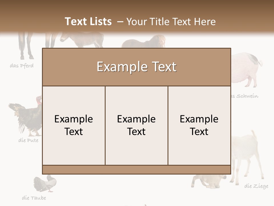 Pigs Poster Livestock PowerPoint Template