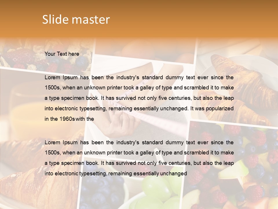 Woman Nutrition Plate PowerPoint Template