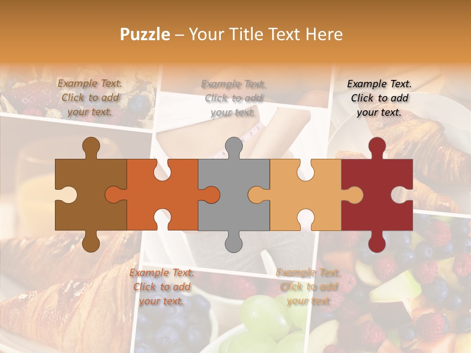 Woman Nutrition Plate PowerPoint Template