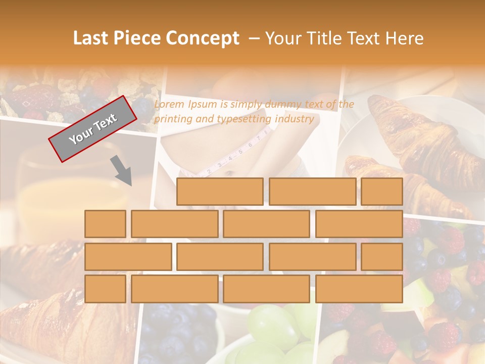 Woman Nutrition Plate PowerPoint Template