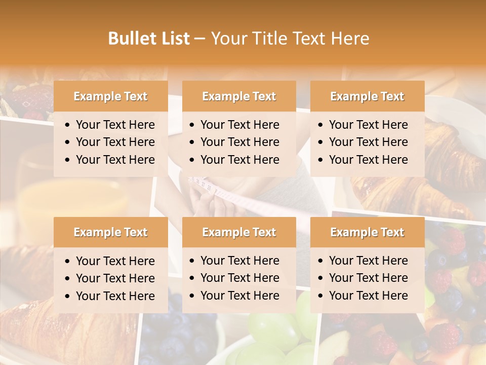 Woman Nutrition Plate PowerPoint Template