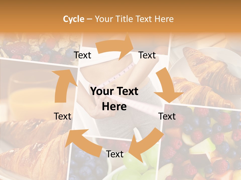 Woman Nutrition Plate PowerPoint Template