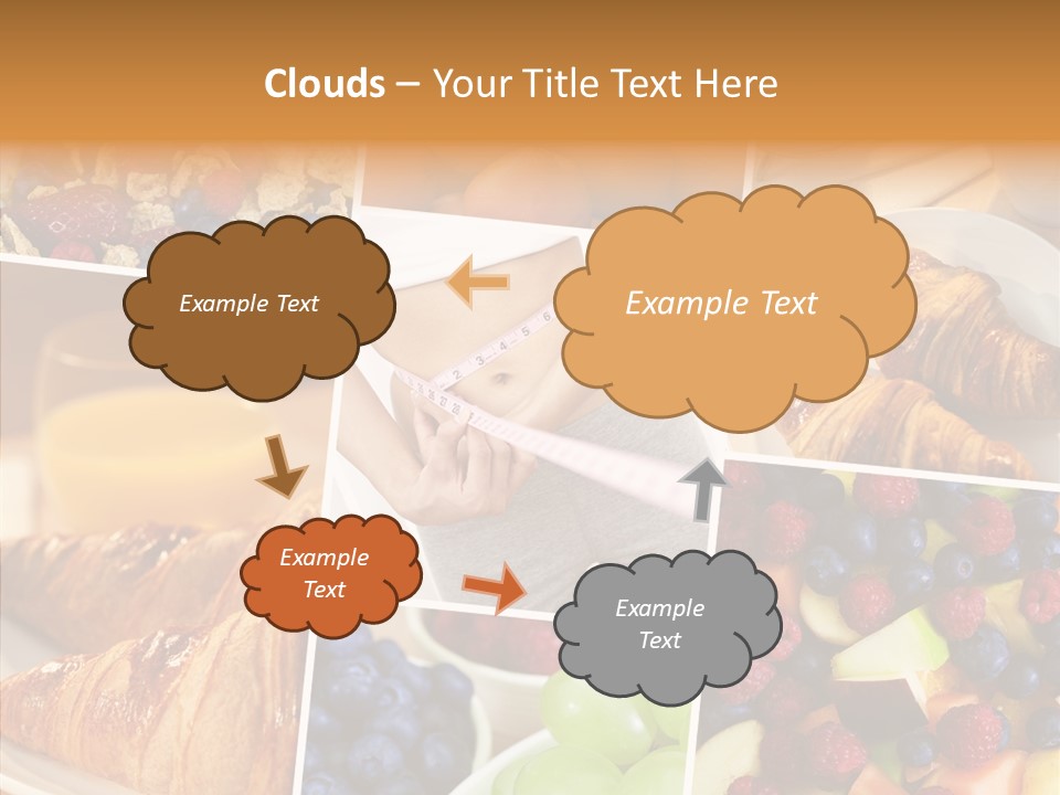 Woman Nutrition Plate PowerPoint Template