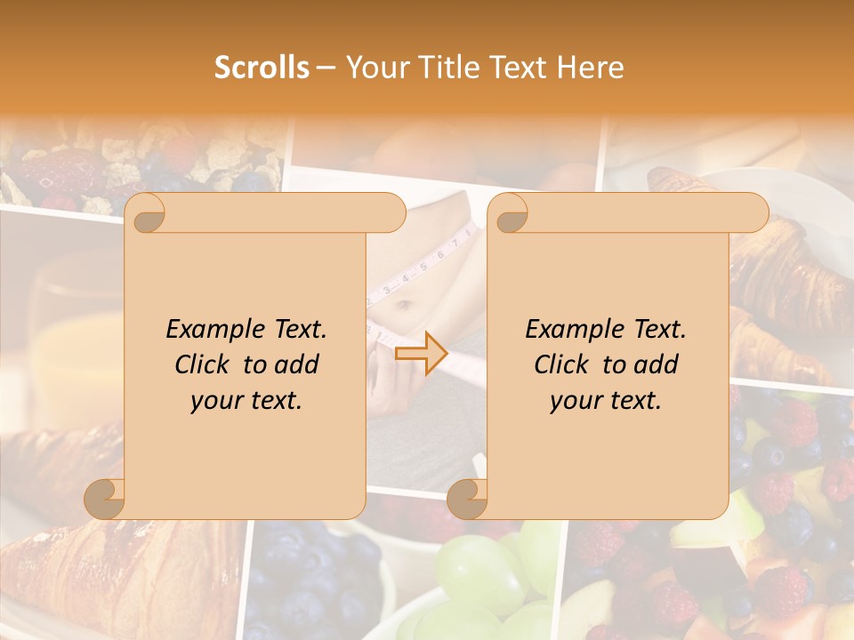 Woman Nutrition Plate PowerPoint Template