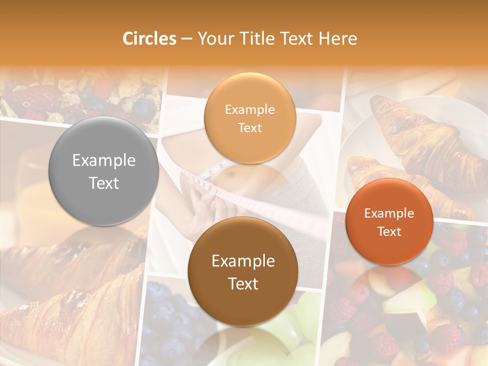 Woman Nutrition Plate PowerPoint Template