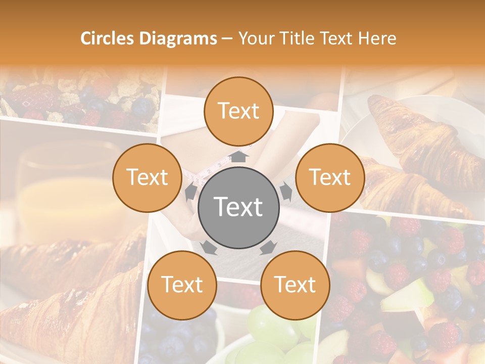 Woman Nutrition Plate PowerPoint Template