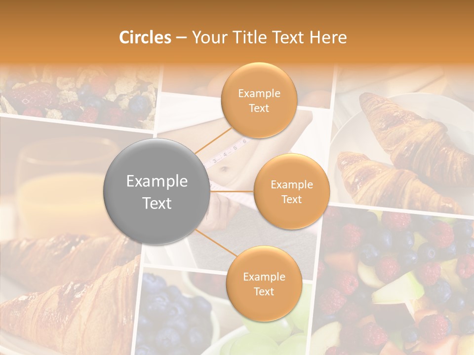 Woman Nutrition Plate PowerPoint Template