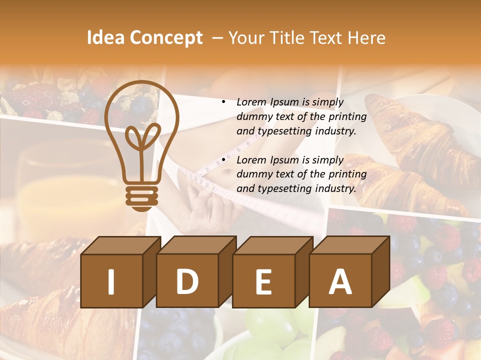 Woman Nutrition Plate PowerPoint Template