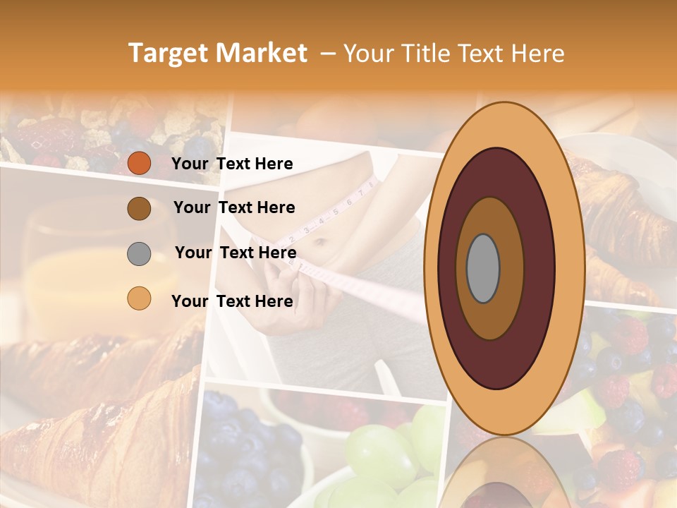 Woman Nutrition Plate PowerPoint Template
