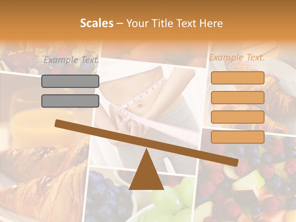 Woman Nutrition Plate PowerPoint Template