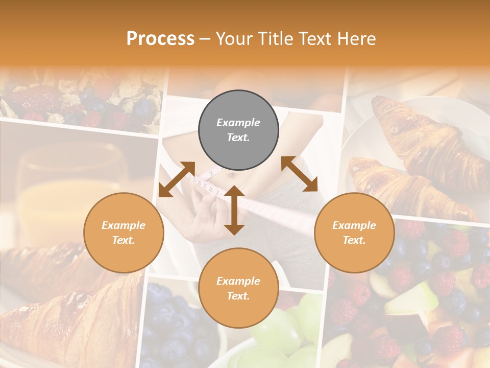 Woman Nutrition Plate PowerPoint Template