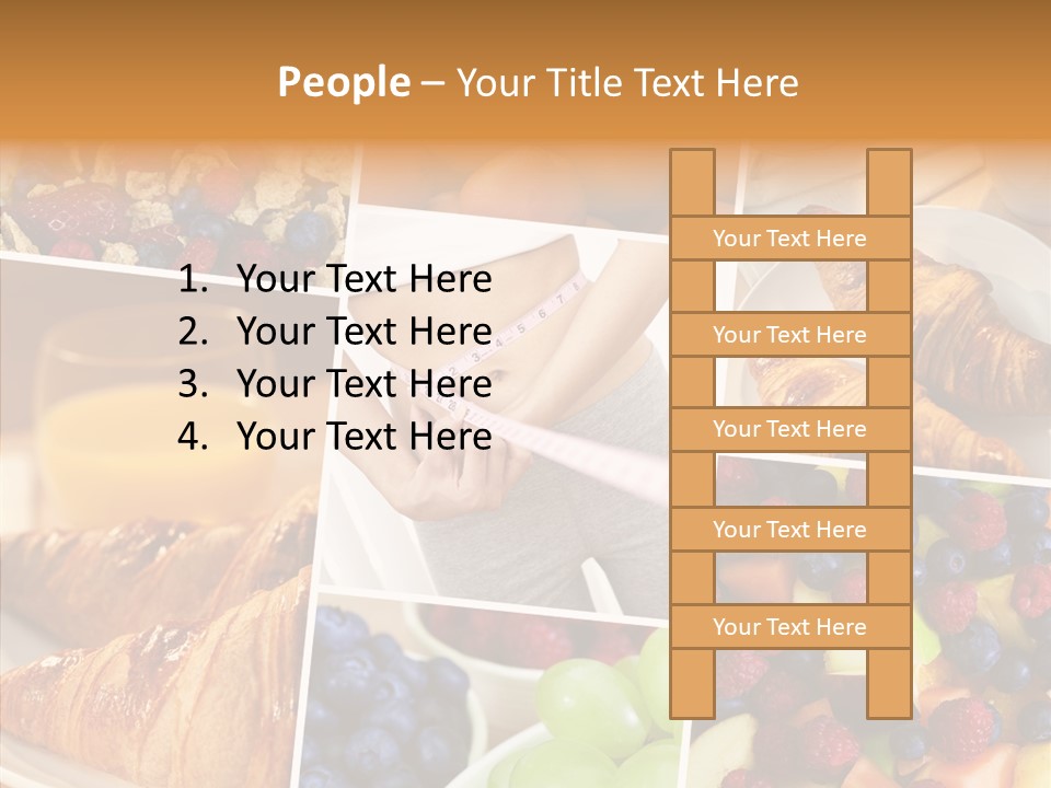 Woman Nutrition Plate PowerPoint Template