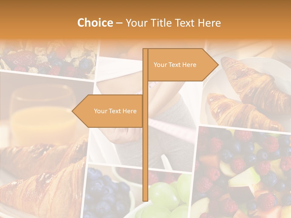 Woman Nutrition Plate PowerPoint Template