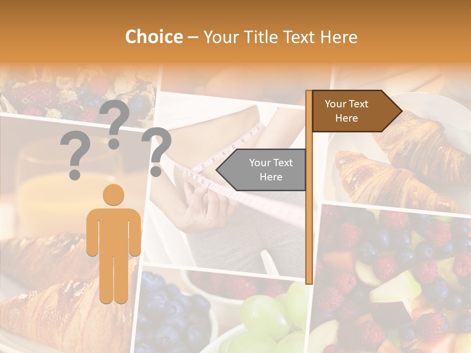 Woman Nutrition Plate PowerPoint Template