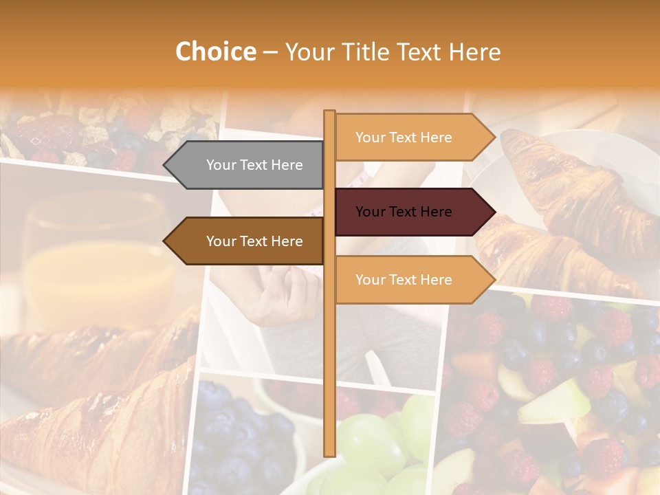 Woman Nutrition Plate PowerPoint Template