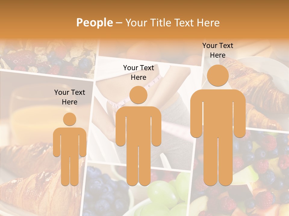 Woman Nutrition Plate PowerPoint Template