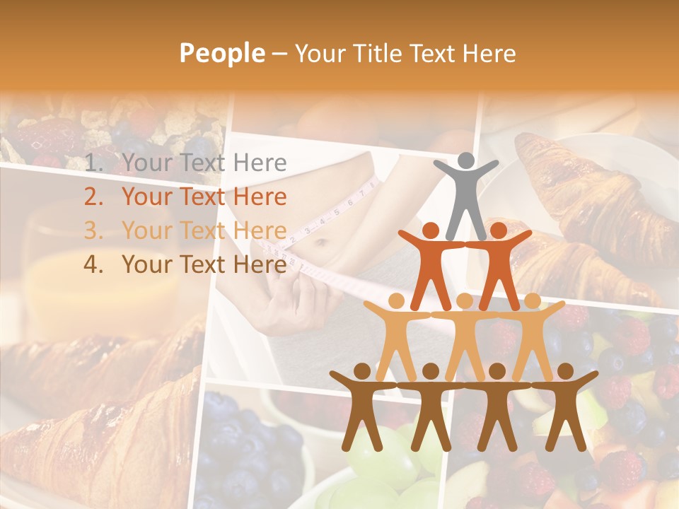 Woman Nutrition Plate PowerPoint Template