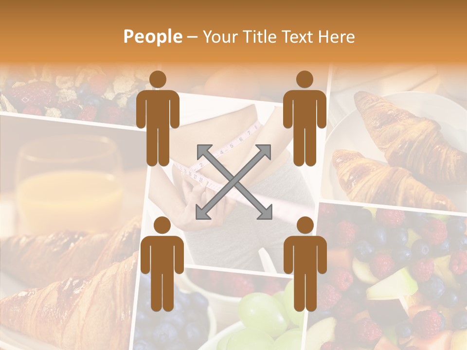 Woman Nutrition Plate PowerPoint Template