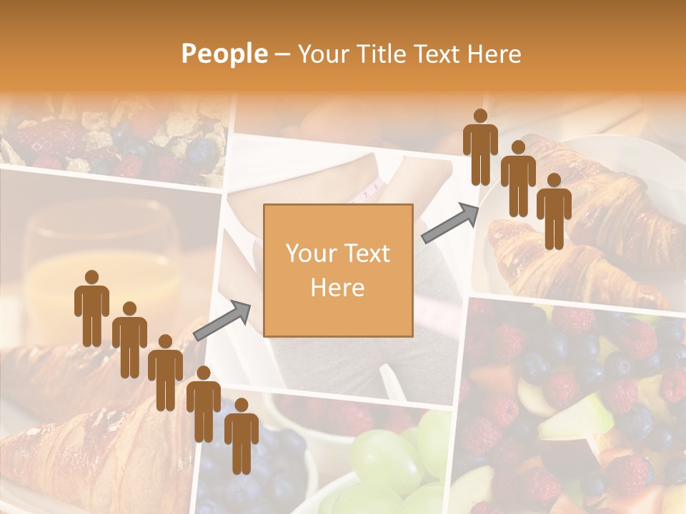 Woman Nutrition Plate PowerPoint Template