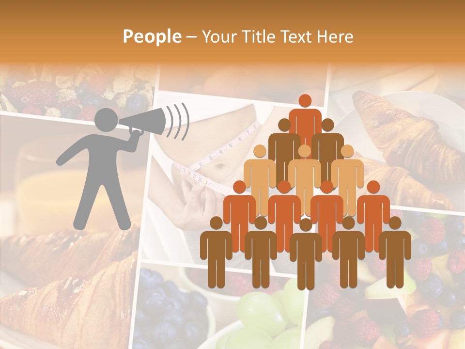 Woman Nutrition Plate PowerPoint Template