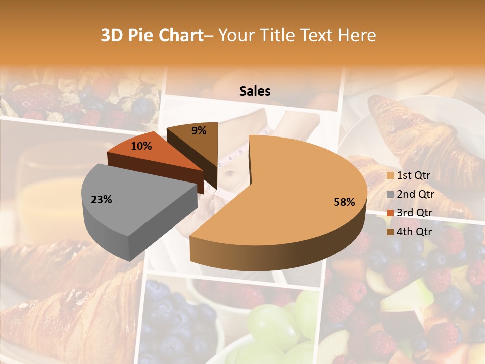 Woman Nutrition Plate PowerPoint Template