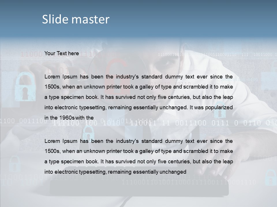 Digital Zoom Information PowerPoint Template