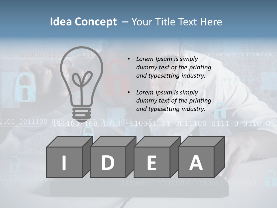 Digital Zoom Information PowerPoint Template