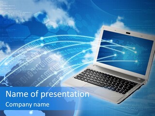 Background Communication Map PowerPoint Template