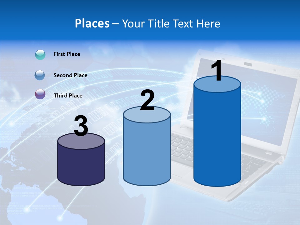Background Communication Map PowerPoint Template