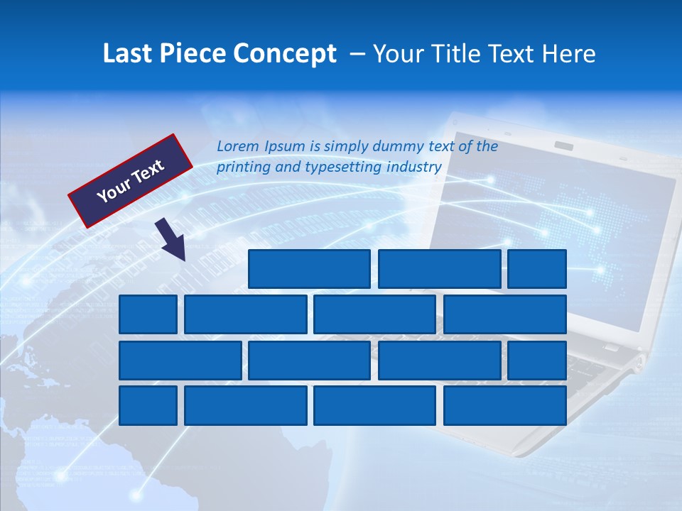 Background Communication Map PowerPoint Template
