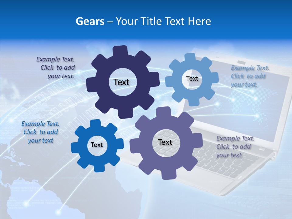 Background Communication Map PowerPoint Template