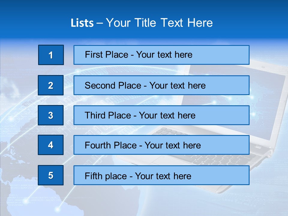 Background Communication Map PowerPoint Template