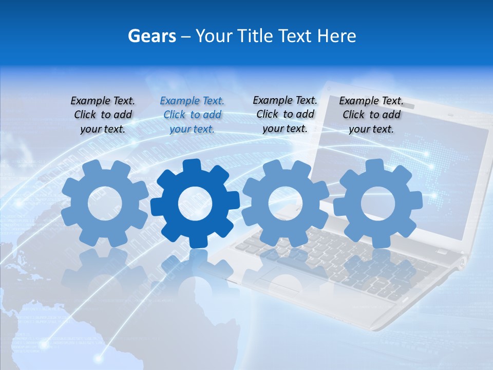 Background Communication Map PowerPoint Template