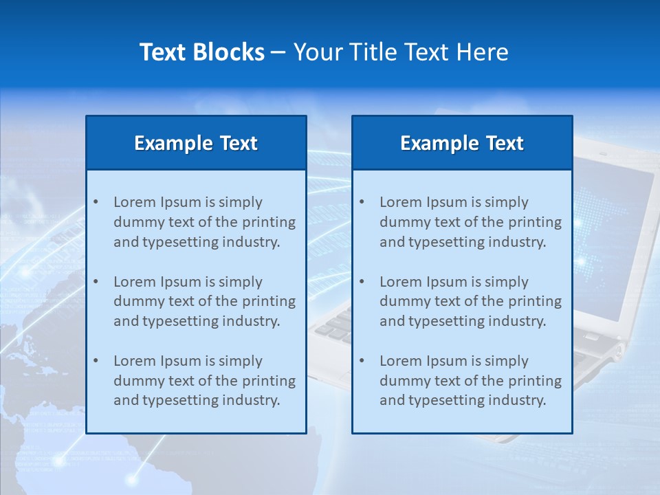 Background Communication Map PowerPoint Template
