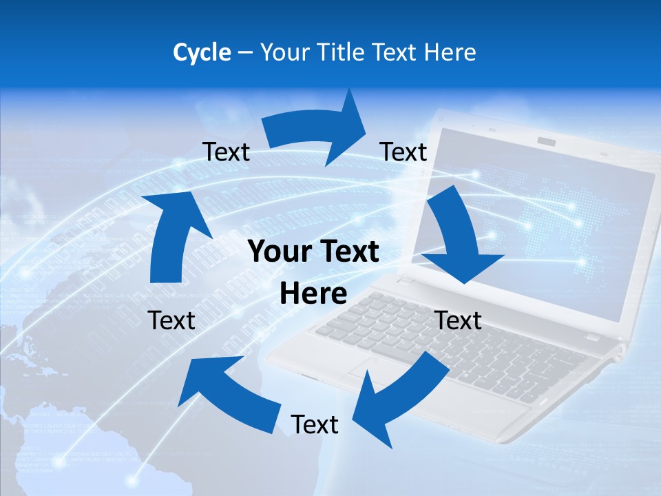 Background Communication Map PowerPoint Template