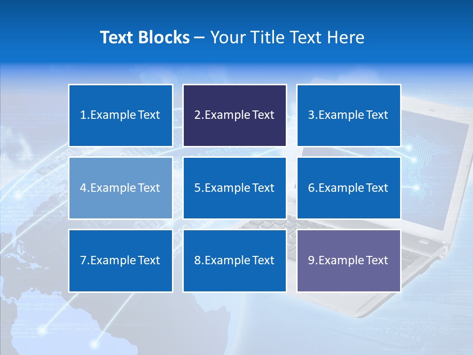 Background Communication Map PowerPoint Template
