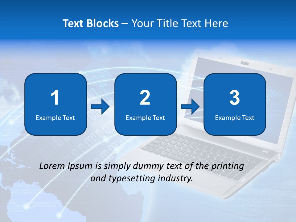 Background Communication Map PowerPoint Template