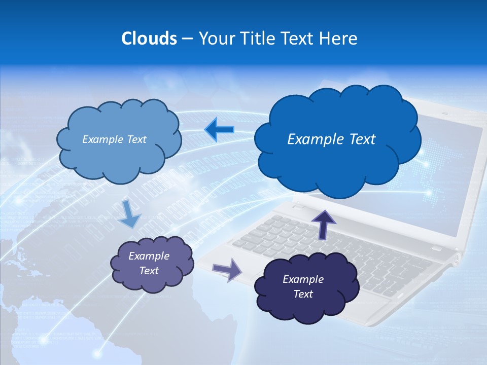 Background Communication Map PowerPoint Template