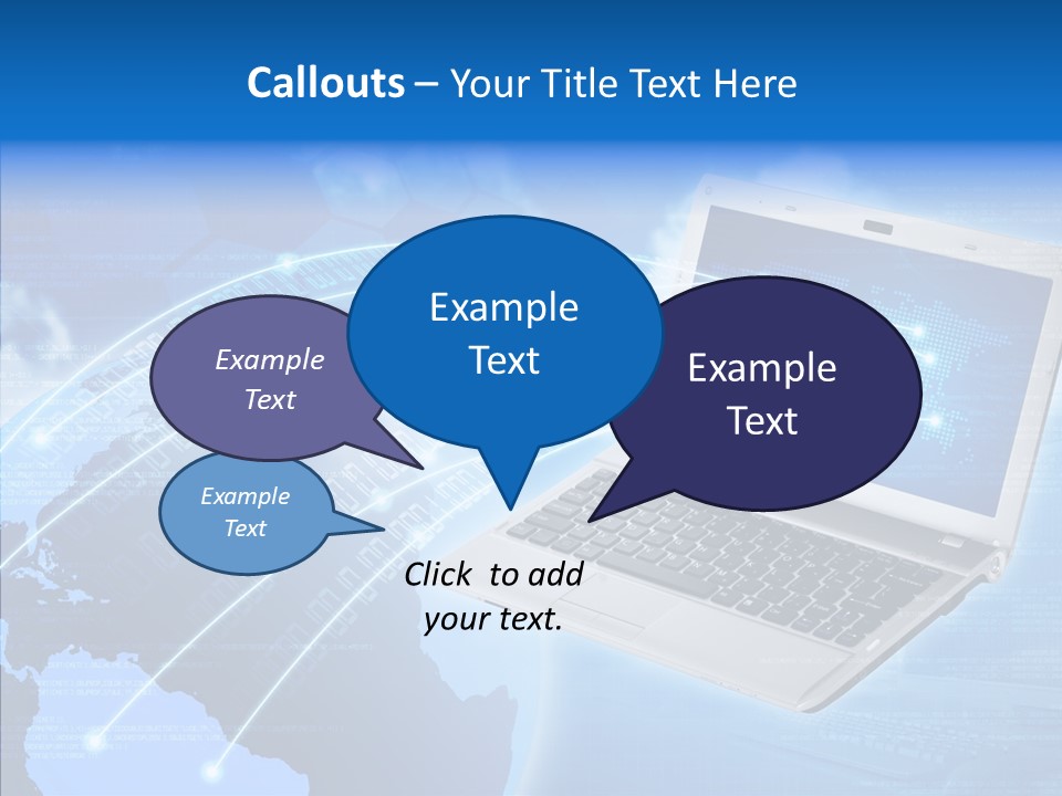 Background Communication Map PowerPoint Template