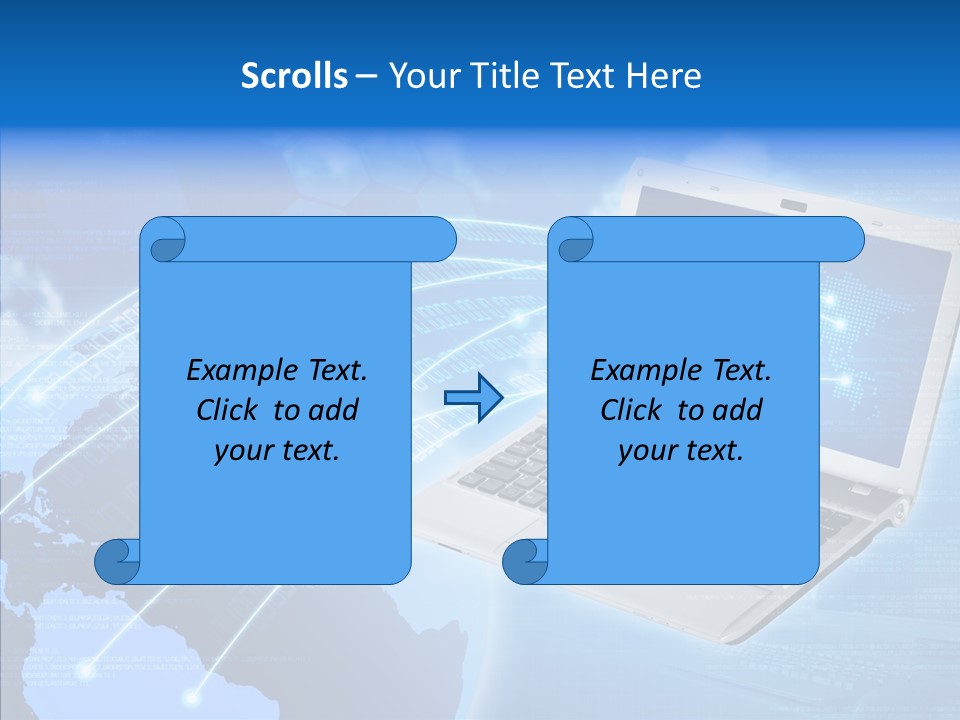Background Communication Map PowerPoint Template