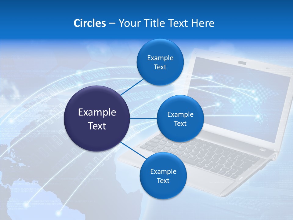 Background Communication Map PowerPoint Template
