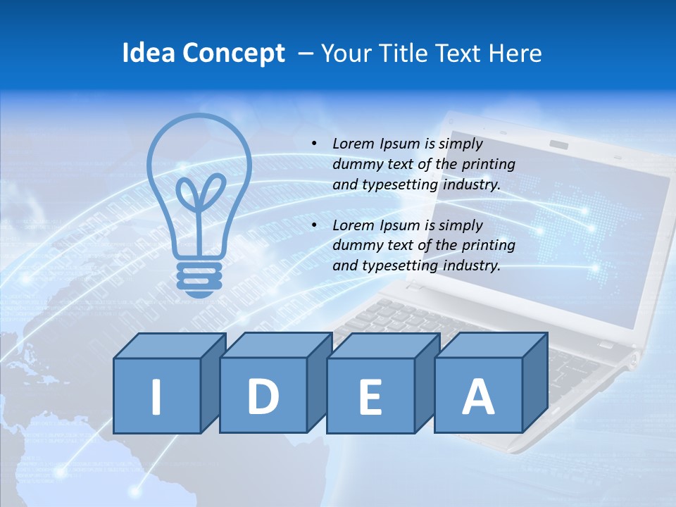 Background Communication Map PowerPoint Template