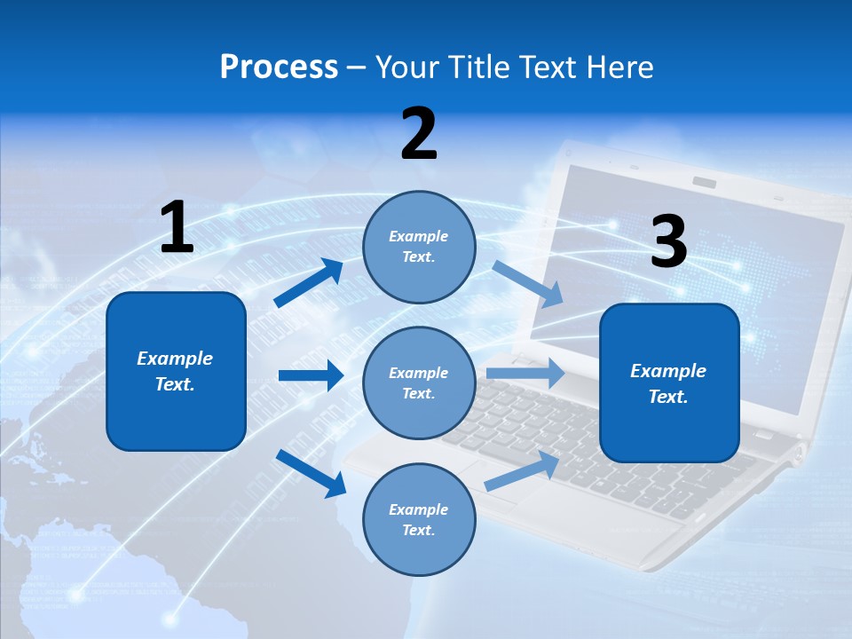 Background Communication Map PowerPoint Template