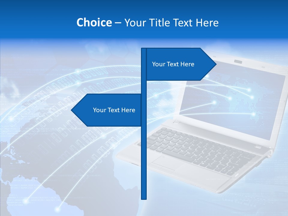 Background Communication Map PowerPoint Template